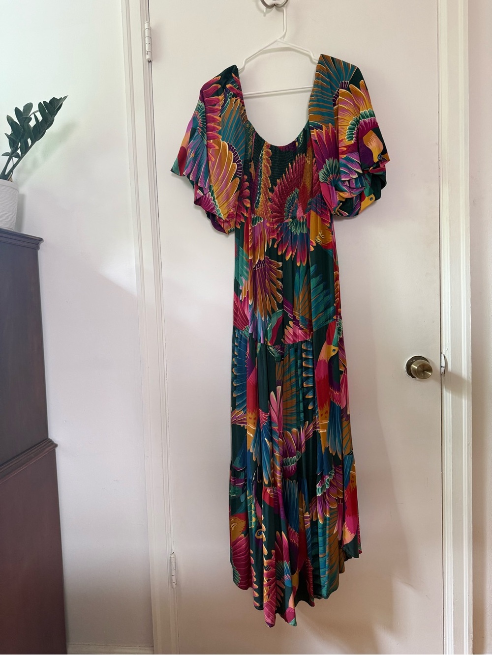 FARM Rio Toucan multicolored maxi dress (small)